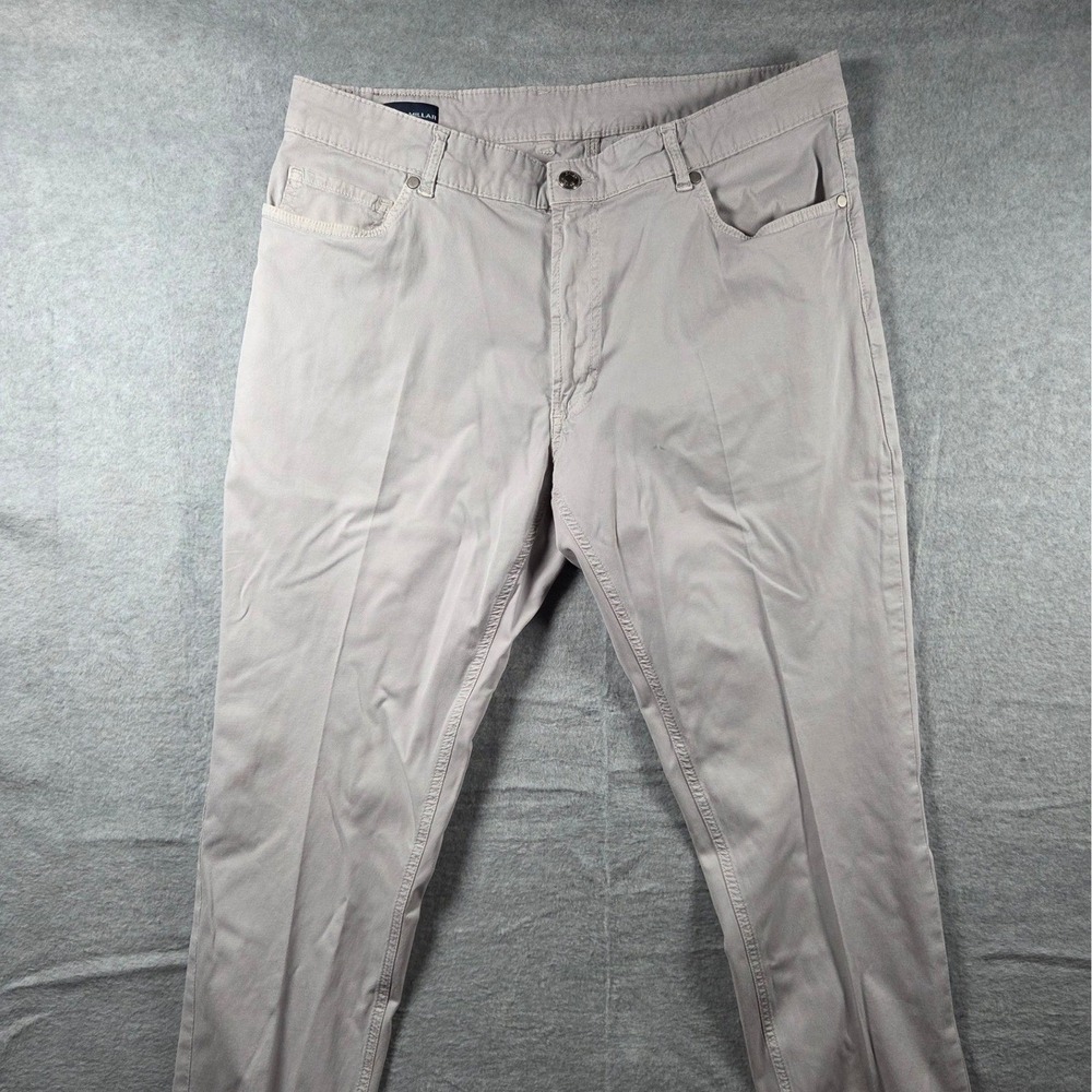 Peter Millar Collection Men 36 Corduroy Pants Gray Five Pocket Straight Trousers